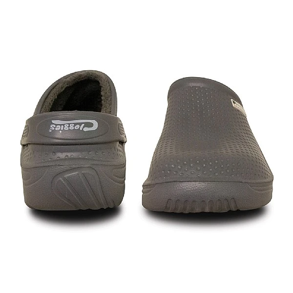 Town & Country Fleece Cloggies - Charcoal 3 Town & Country Fleece Cloggies - Charcoal - Image 3